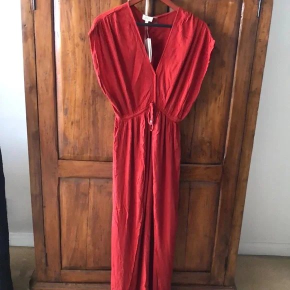 chinese dress ladies Elan Long Sleeve Maxi Dress with Tie Neck Medium
